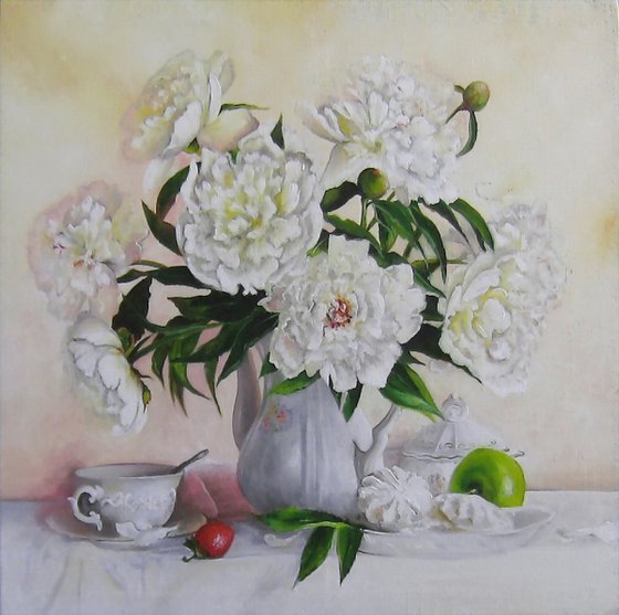 White Peonies