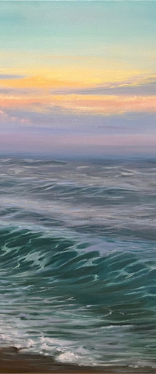 Pink sunset of Westerly by Kateryna Boykov