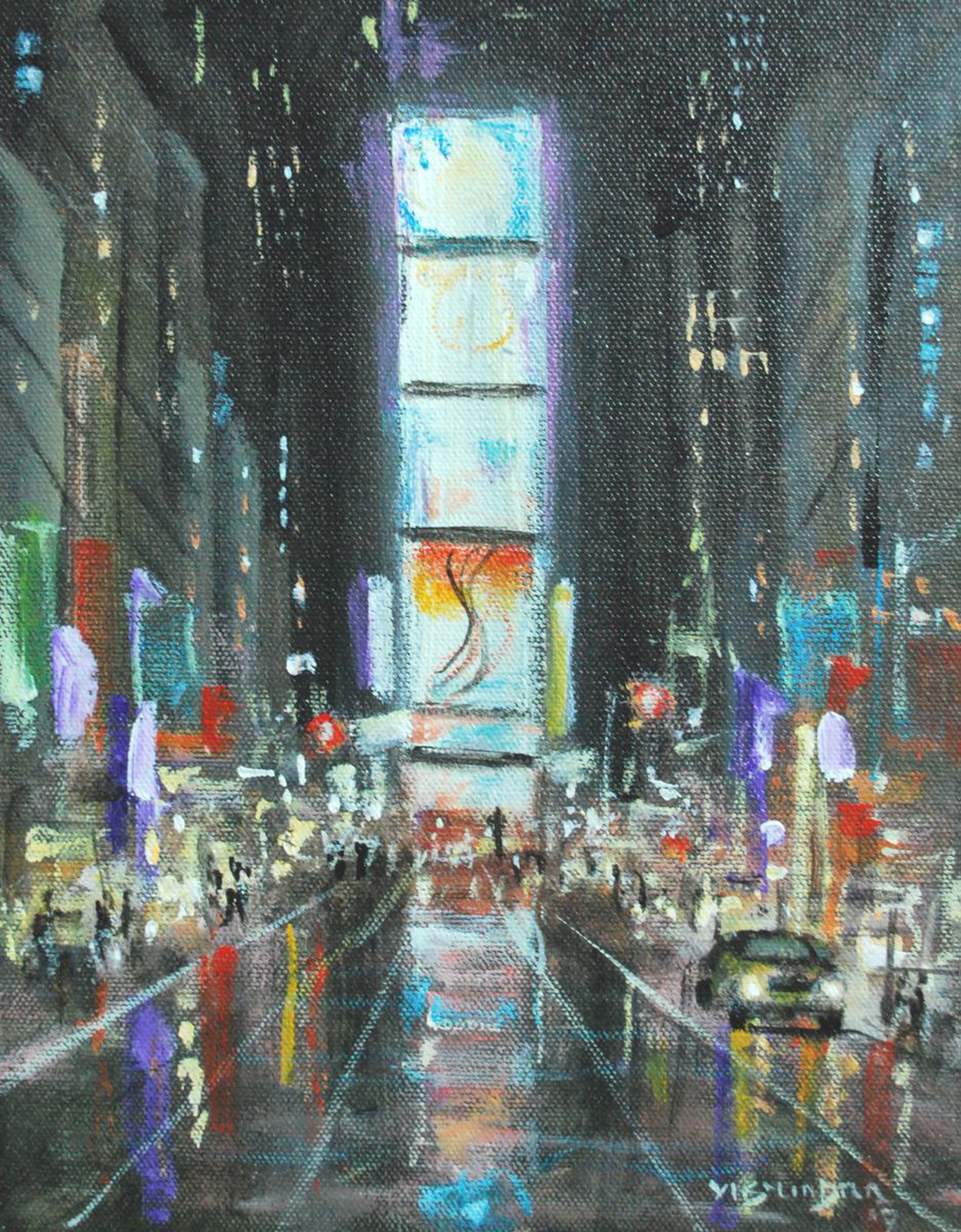 Abstract Time Square By Vishalandra Dakur Artfinder