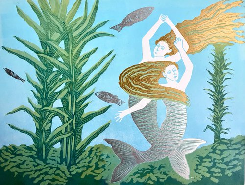 Dancing with fish LAST ONE LEFT by Drusilla  Cole