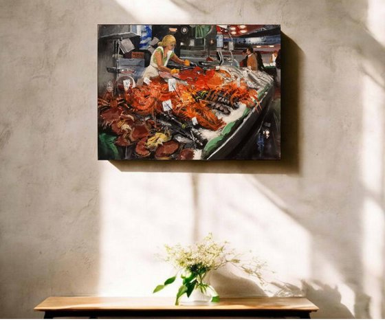 Spanish Fish Market Barcelona