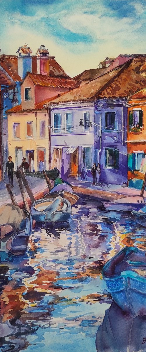 Italy - original painting, trip world by Tetiana Borys