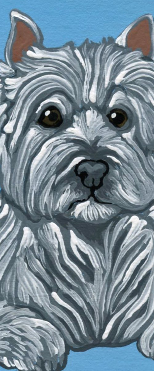 West Highland Terrier Westie by Carla Smale