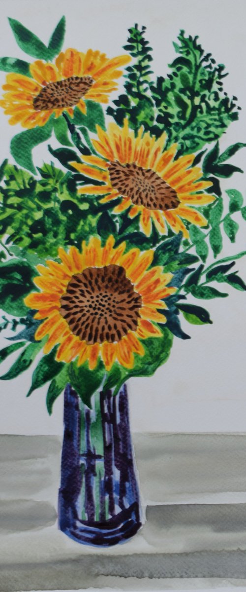 Sunflowers I by Kirsty Wain