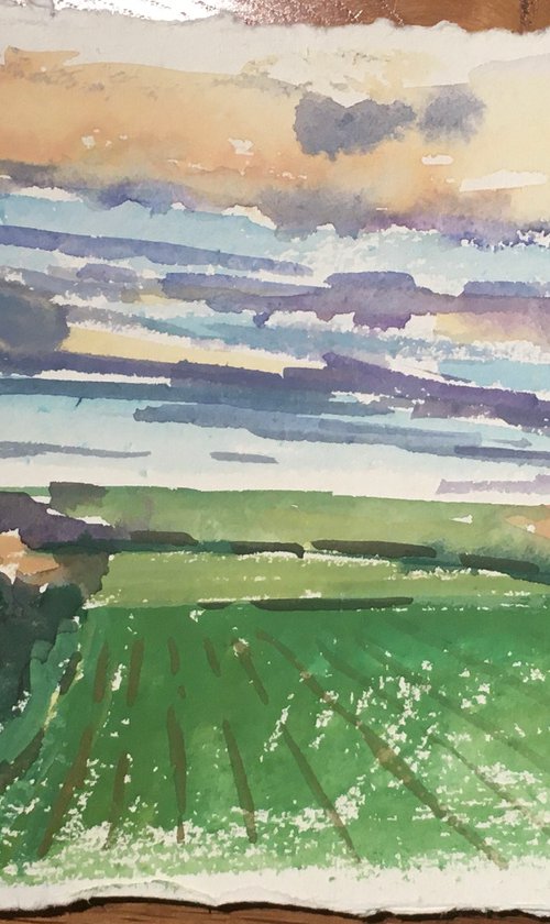 North from Bossiney, Cornwall by Louise Gillard