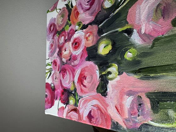 A Bouquet of Ranunculus Flowers