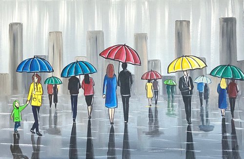City Of Umbrellas 4 by Aisha Haider