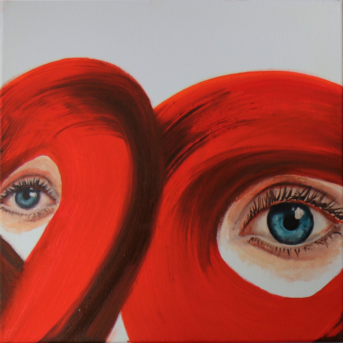 View- Red Line By Anzhelika Klimina, 16 X 16, Artwork For Sale On Artfinder