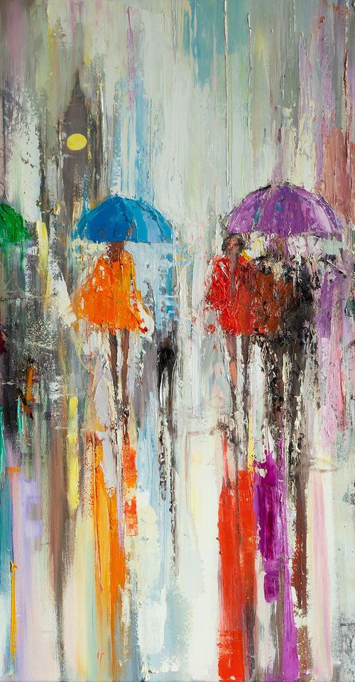 'Four Umbrellas' by Ewa Czarniecka