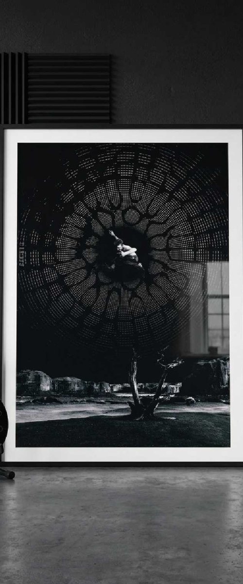 Transmission - Surreal Black&White Art Print by Darius