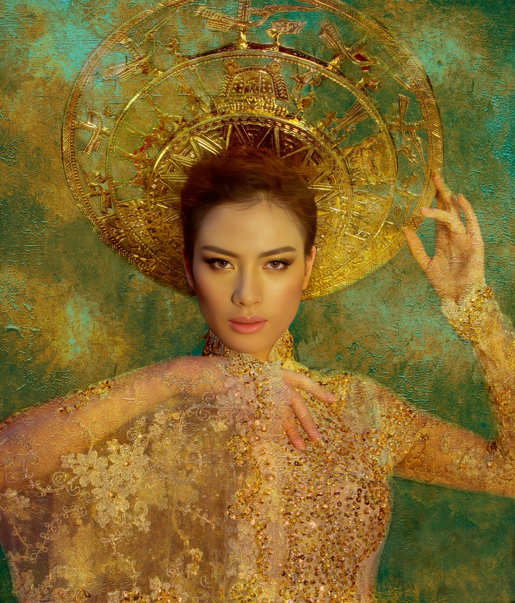 Impressionistic Photograph , The Green Holy Temple By Viet Ha Tran, 24 X 28, Artwork For Sale On Artfinder