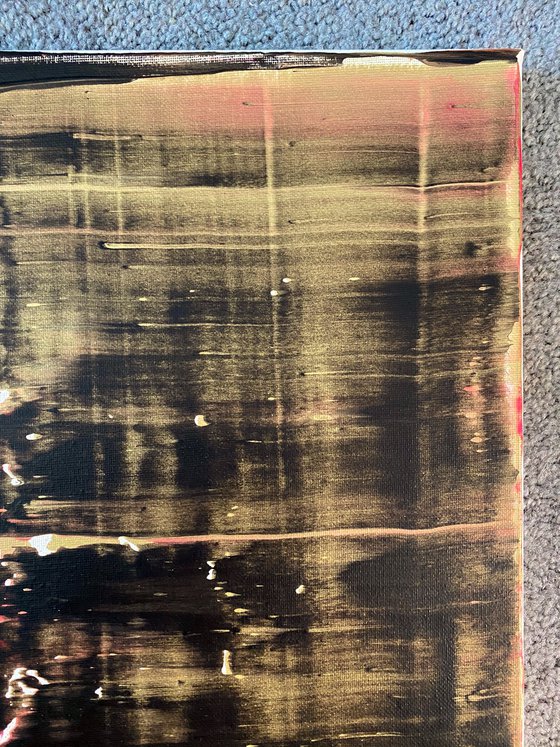 "The Night Life" - FREE USA SHIPPING + Save As A Series - Original PMS Abstract Triptych Acrylic Paintings On Canvas - 48" x 20"