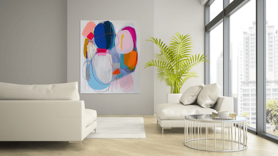 Bold colors and organic shapes