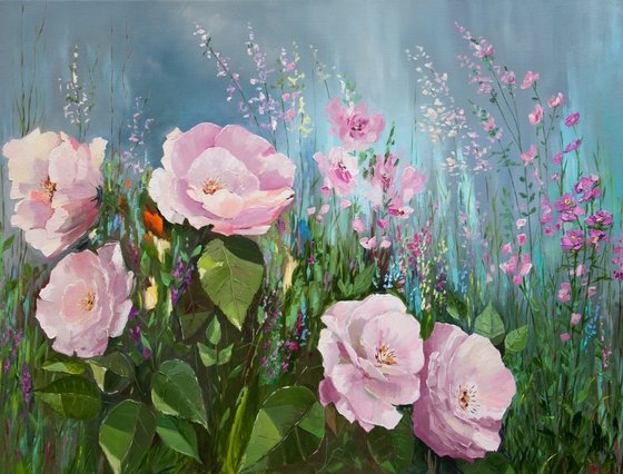 Garden flowers.