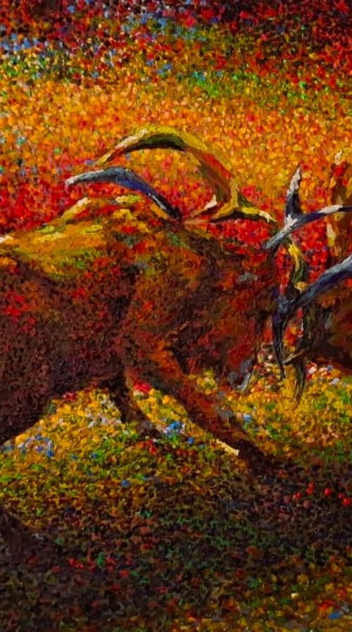 Clash of Instincts by Mark Fine Art