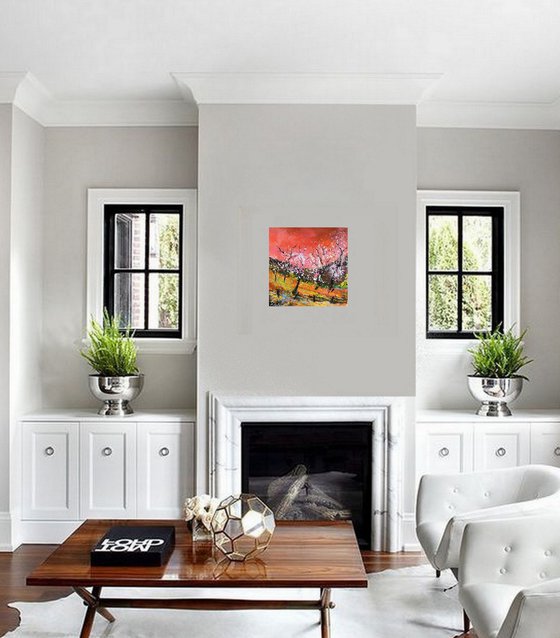 Blooming spring trees