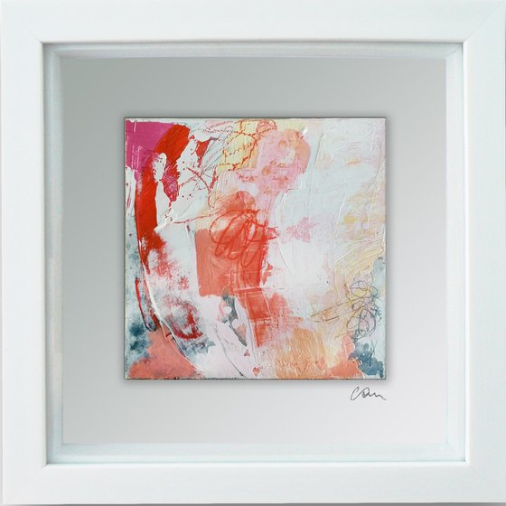 Framed ready to hang original abstract  - Wish #3