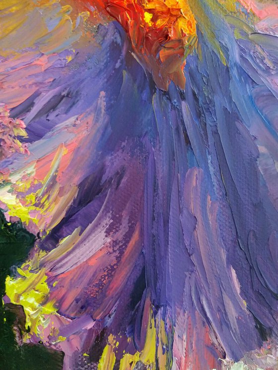 Diptych flowers Irises