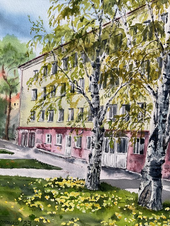 May morning in the city