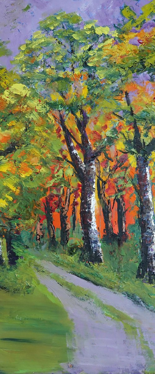 Autumn Pathway by Marion Derrett