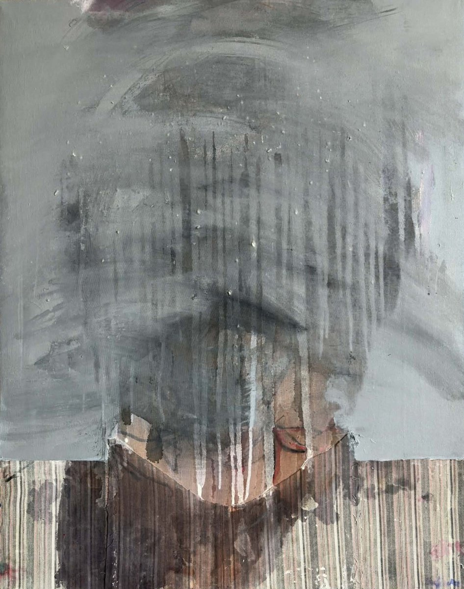 Abstract Face By Gela Mikava, 31 X 39, Artwork For Sale On Artfinder