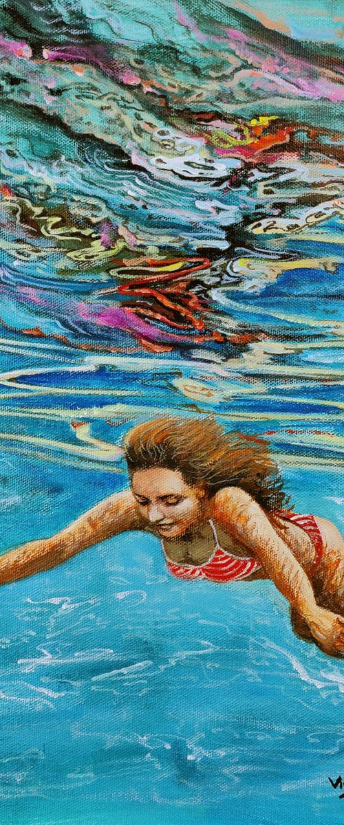 Girl swimming56A by Vishalandra Dakur