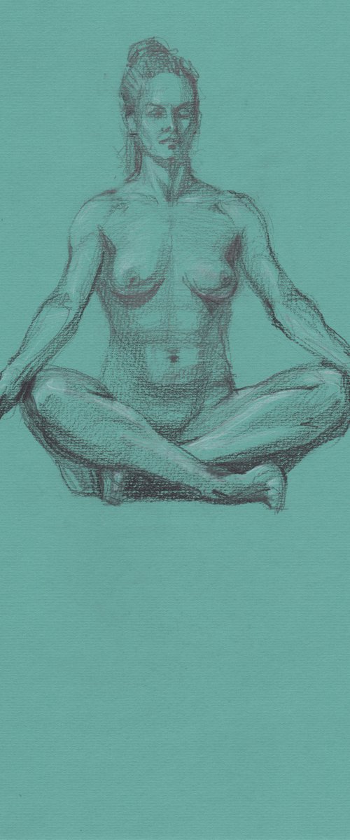 Nude yoga body by Samira Yanushkova