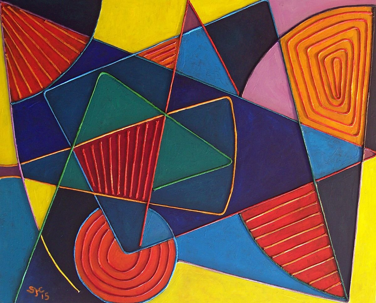 Abstract Composition 1 By Stephen Conroy, 30 X 24, Artwork For Sale On Artfinder