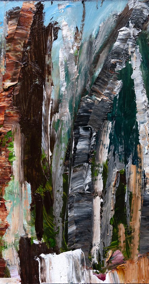 Winter Birch Trees by Elizabeth Anne Fox