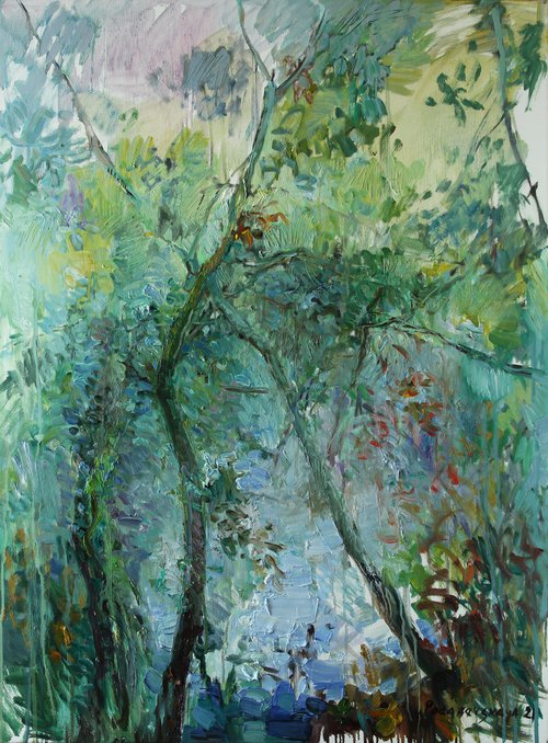 Forest lake №7 by Marina Podgaevskaya