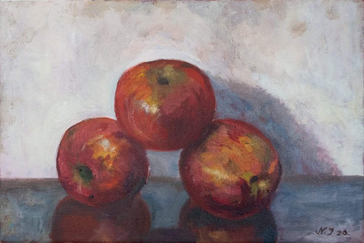 Apple Triad By Nikola Ivanovic, 12 X 8, Artwork For Sale On Artfinder