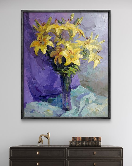 Yellow lilies