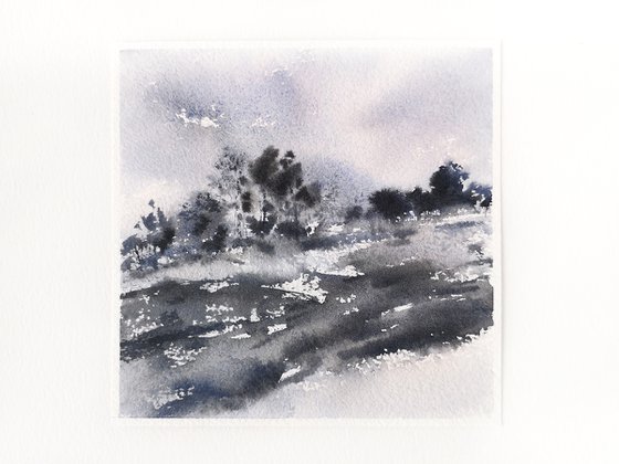 Neutral winter landscape