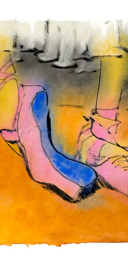 Put on your pink shoes and dance the blues by Marcel Garbi