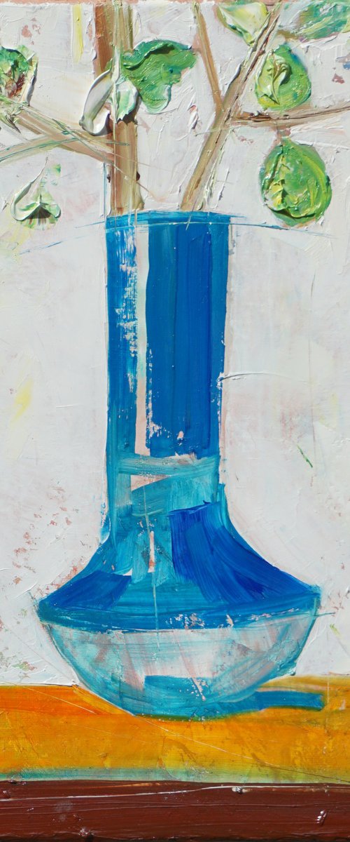 Blue Vase 12x16in (30x40 cm) by jelena b