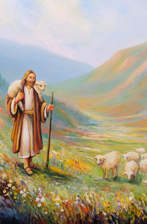 Jesus, The Good Shepherd by Behshad Arjomandi