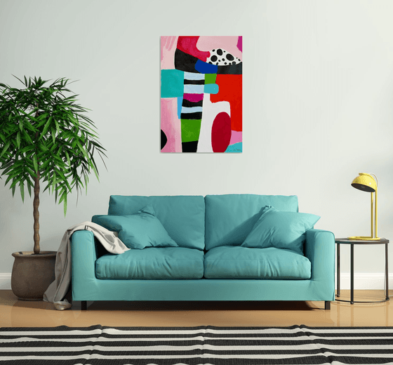 Bold Colorful Abstract art