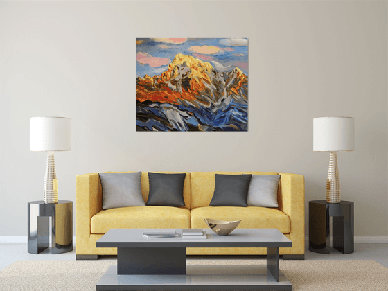 HIMALAYAS. ANNAPURNA MOUNTAIN - Mountainscape - Mountain Landscape gift for him 100x120