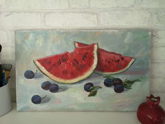 August. Watermelon.