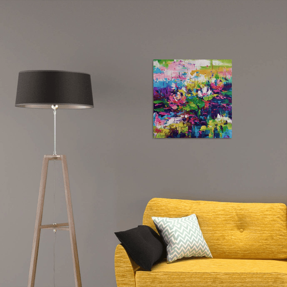 Abstract landscape  (Water lilies)