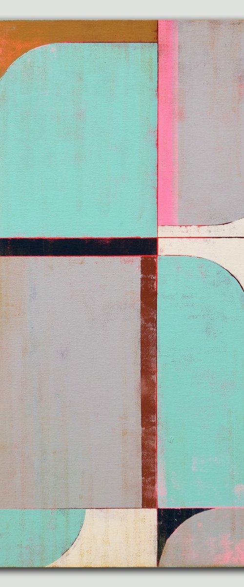Circle in Circle Mint by Ronald Hunter