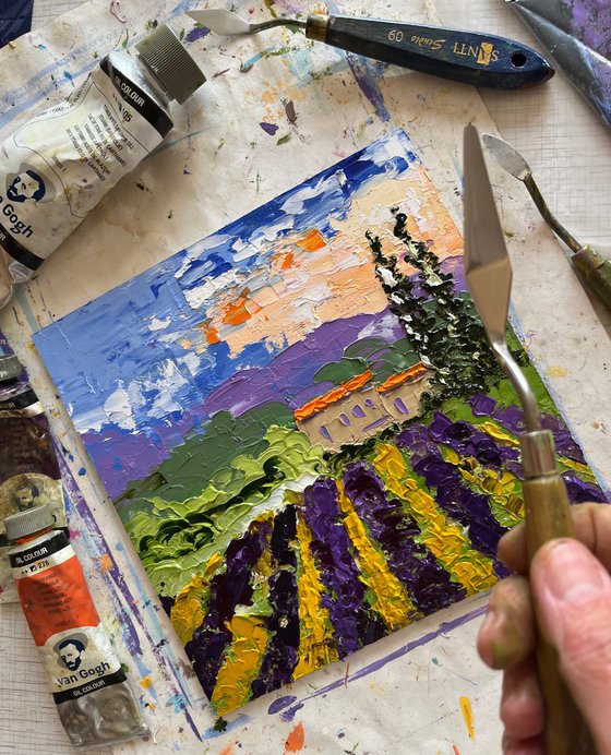 Provence Lavender Field Art