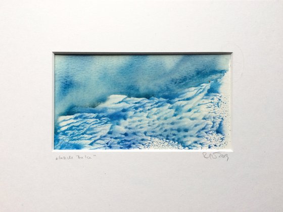 Inside the Ice II  - Landscape I Abstract Watercolor