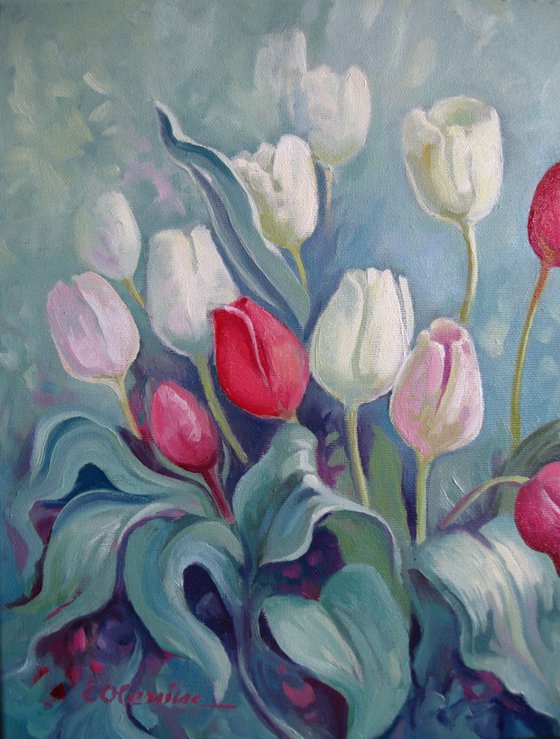 Tulips - floral art
