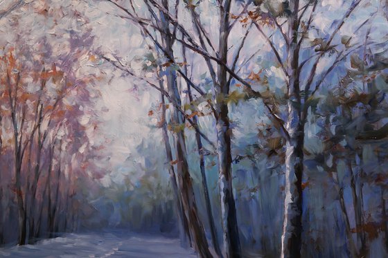 "Dawn in the Winter Forest"