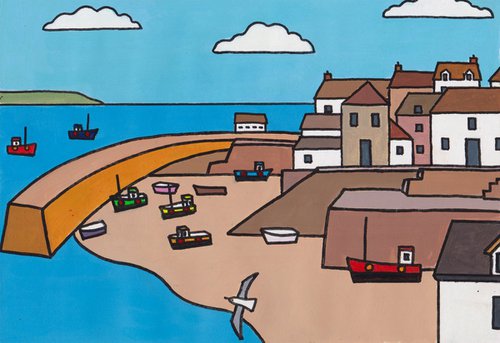 "Coverack harbour" by Tim Treagust