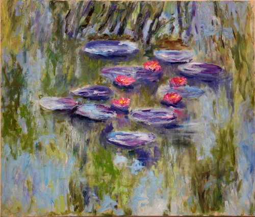 Reflection... Lily pond by Salana Art Gallery