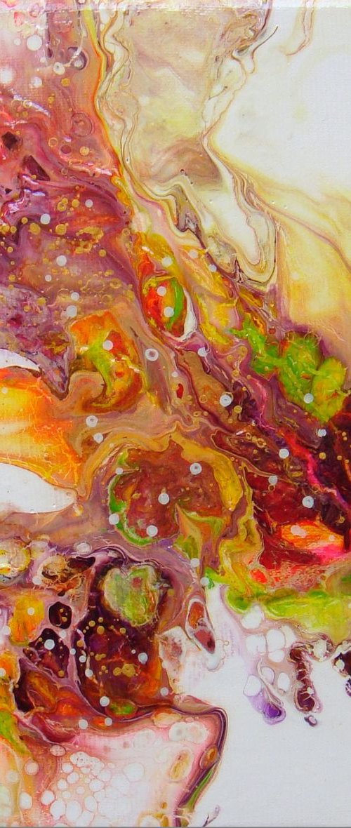 "Our Dreams" Abstract Small painting by Irini Karpikioti