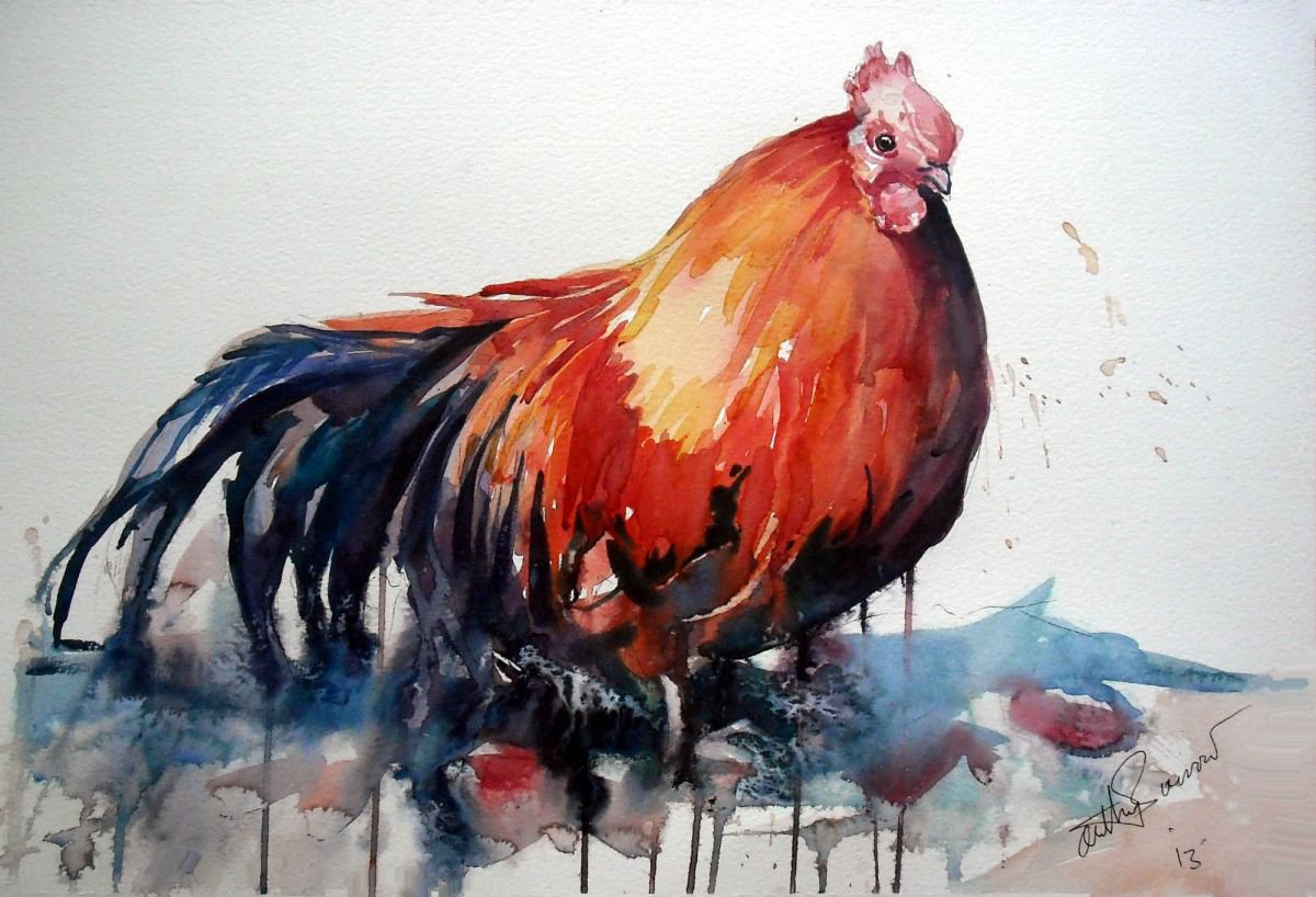 Cockerel by Anthony Barrow BA(Hons) Fine Art