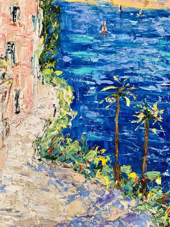 Italian village by the sea